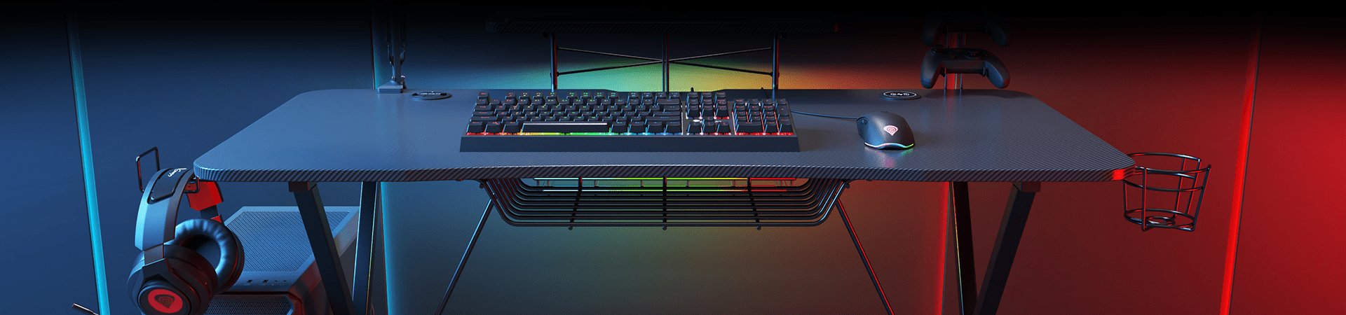 HOLM 300 RGB - ПРОФЕСІЙНИЙ ІГРОВИЙ СТІЛ