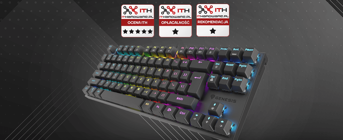 Genesis Thor 303 TKL Black з 3 нагородами від IThardware!