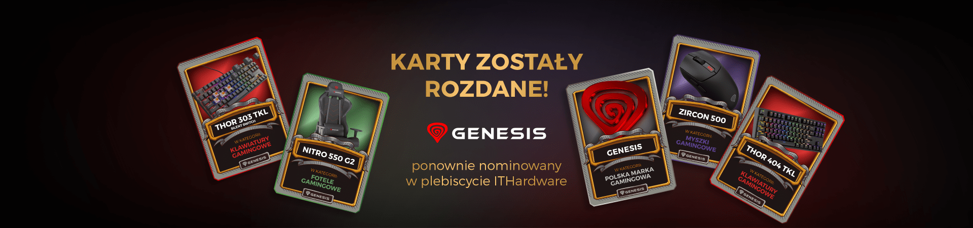 Голосуйте за GENESIS та вигравайте призи в опитуванні ITHardware!