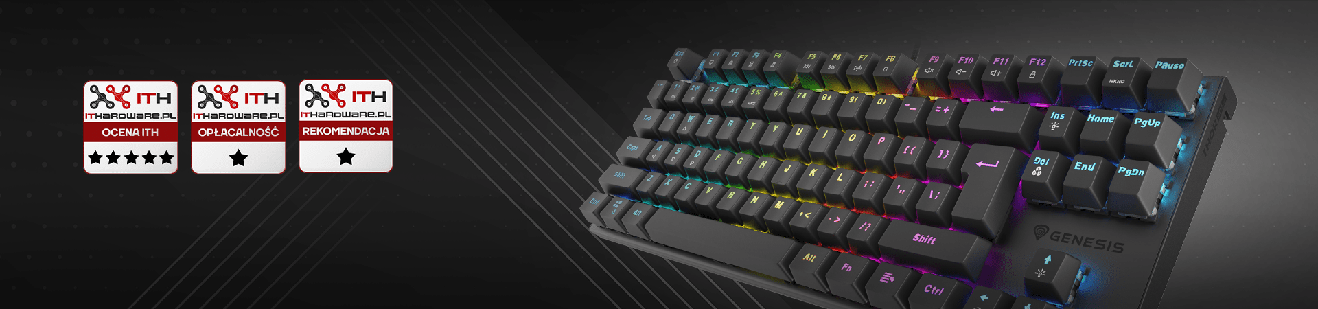 Genesis Thor 303 TKL Black з 3 нагородами від IThardware!