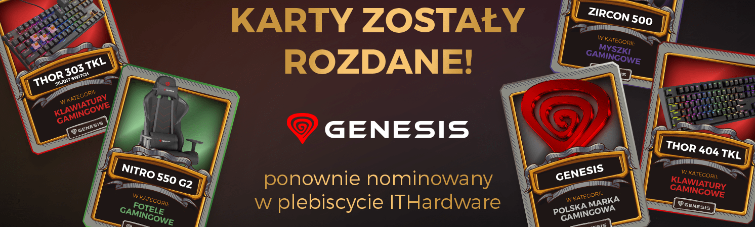Голосуйте за GENESIS та вигравайте призи в опитуванні ITHardware!
